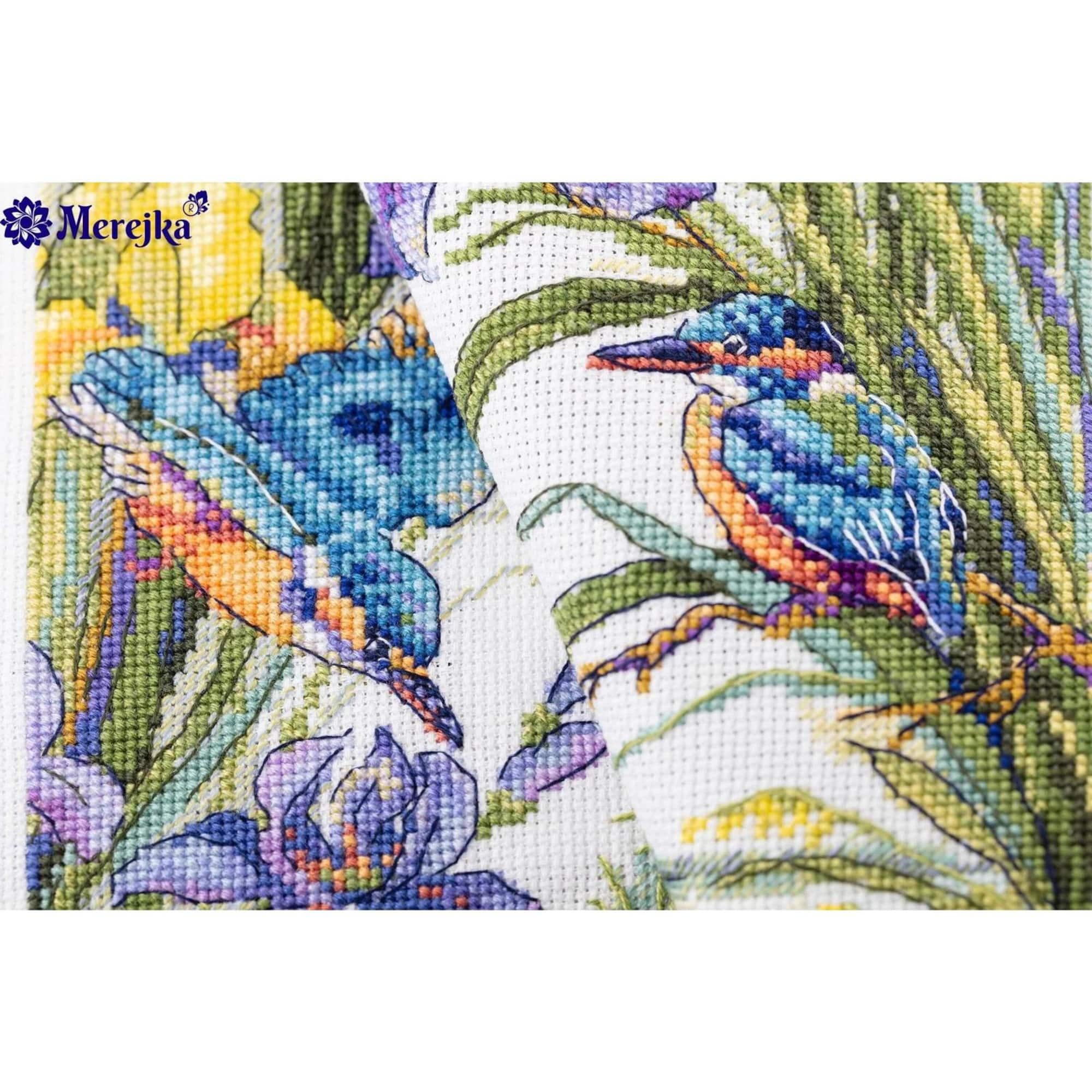 Merejka Counted Cross Stitch Kit Frogs in the Flowers K-135